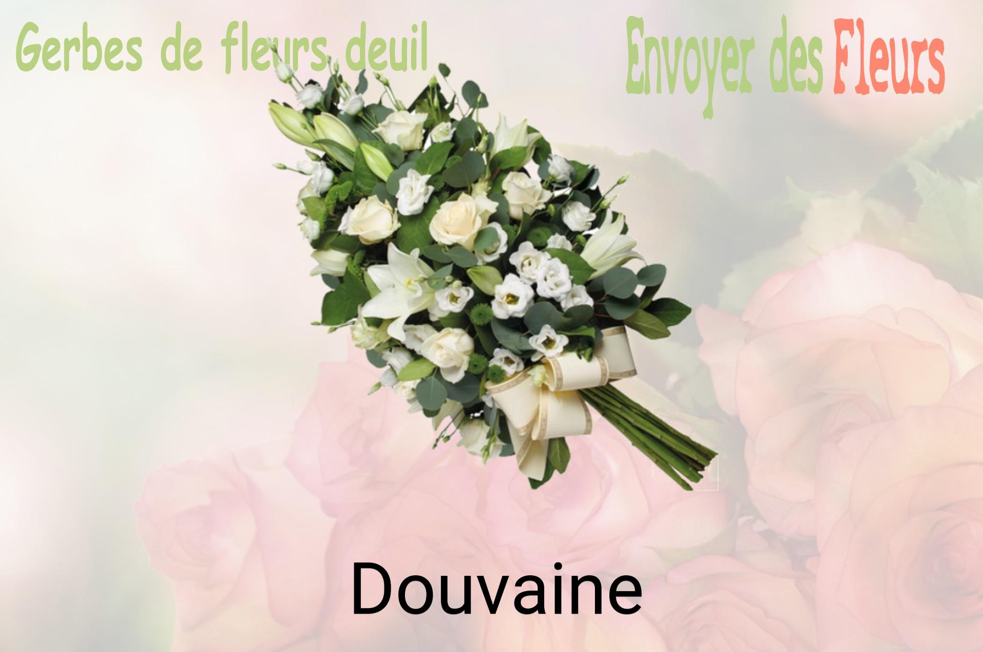 Gerbe de fleurs de deuil livrée à Douvaine